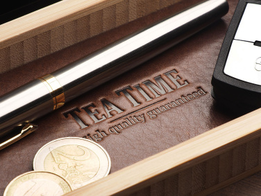 Logotrade promotional item image of: Wooden desk organiser 1852292