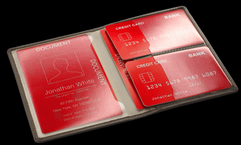 Logo trade promotional gifts image of: RFID document wallet 611131