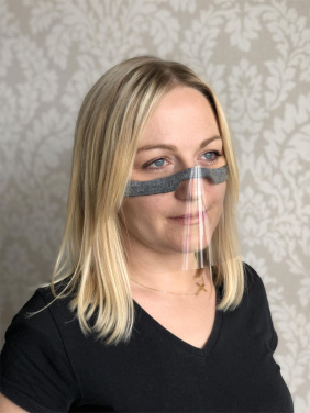 Logo trade advertising products picture of: KALIPSO clear face shield-mask for mouth and nose 1447162
