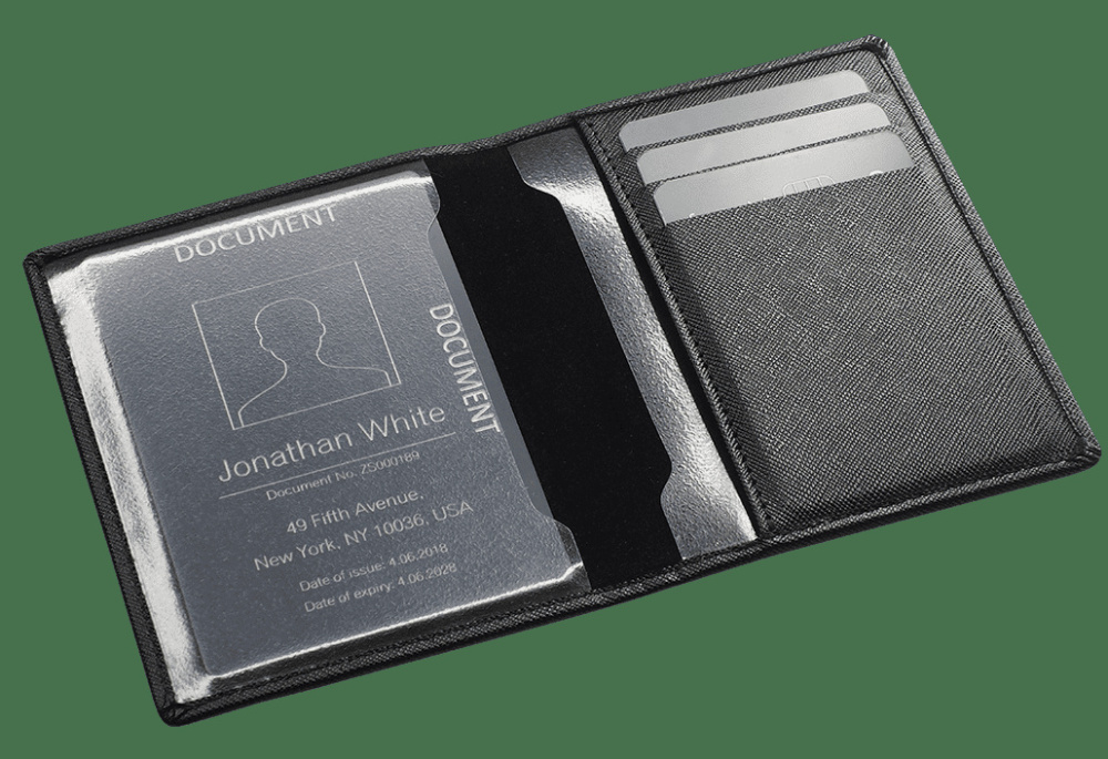 Logo trade promotional products image of: Document wallet 889113