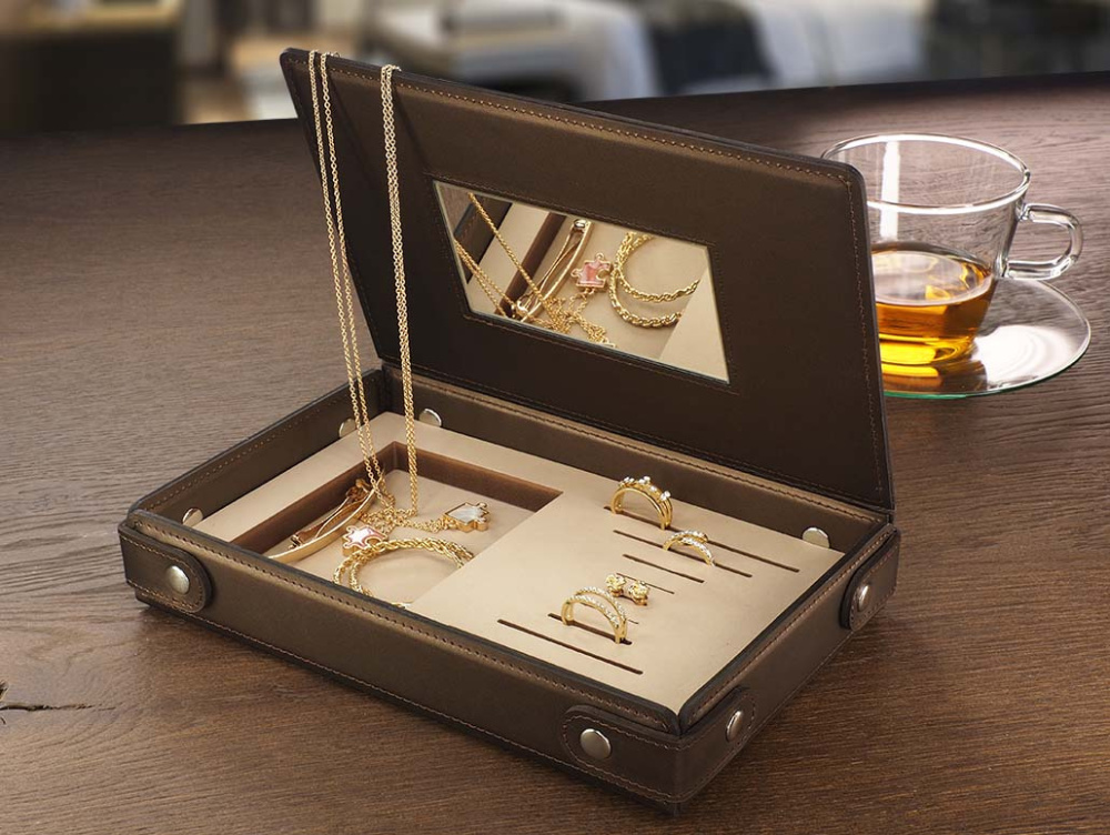 Logo trade promotional merchandise image of: Jewellery box 1674094