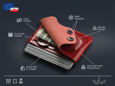 Logotrade promotional merchandise image of: Wallet with AirTag holder 1936141