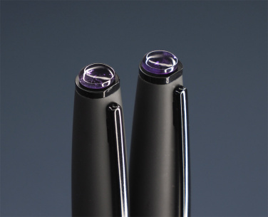 Logo trade promotional gifts picture of: Amethyst Pen set  1288036