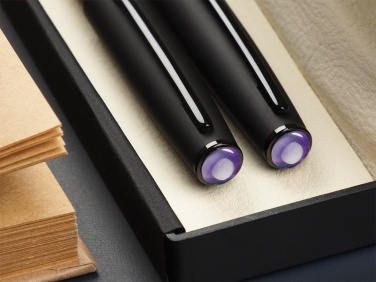 Logotrade promotional merchandise picture of: Amethyst Pen set  1288036