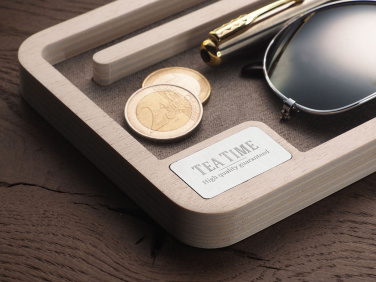 Logo trade promotional item photo of: Wooden desk organiser 1818121