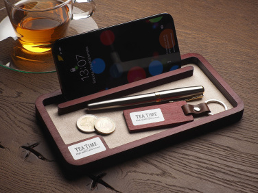 Logo trade corporate gifts picture of: Wooden desk organiser 1818121