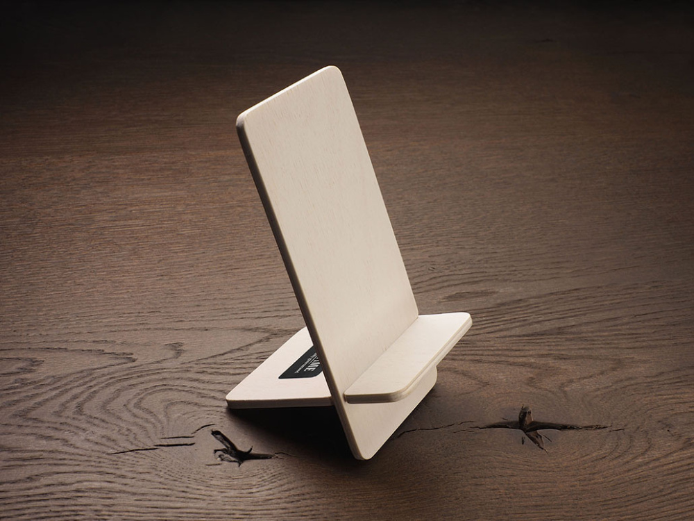 Logo trade promotional merchandise image of: Wooden telephone stand 1834121