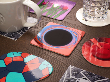 Logo trade promotional gifts picture of: Printed paper coaster 1840117