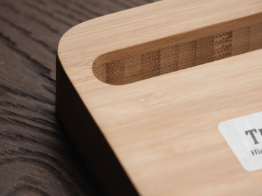 Logo trade promotional gifts picture of: Wooden telephone stand 1848292