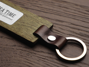 Logotrade advertising product picture of: Wooden keyring 1853121