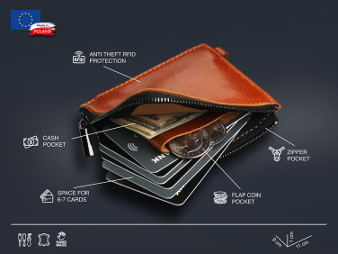 Logo trade promotional items picture of: Minimal wallet 1932141