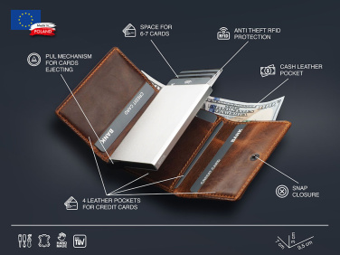 Logo trade promotional giveaways image of: RFID wallet 541310