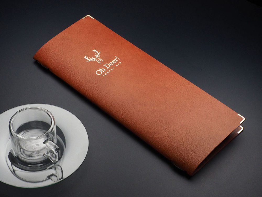 Logo trade promotional merchandise picture of: Menu cover Ambiente 1947318