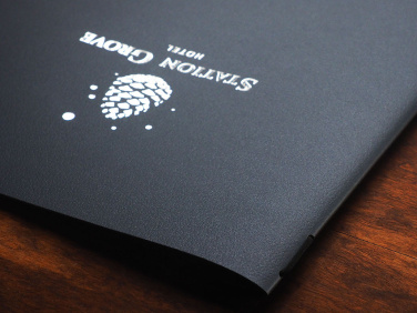 Logo trade promotional giveaways image of: Menu cover 1959319