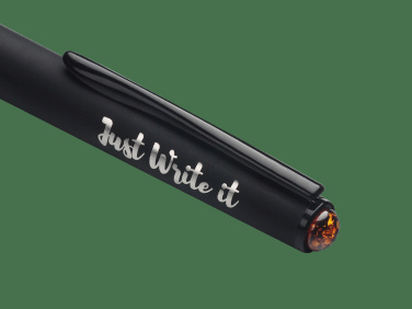 Logotrade promotional merchandise image of: Ball pen with AMBER stone 2070036