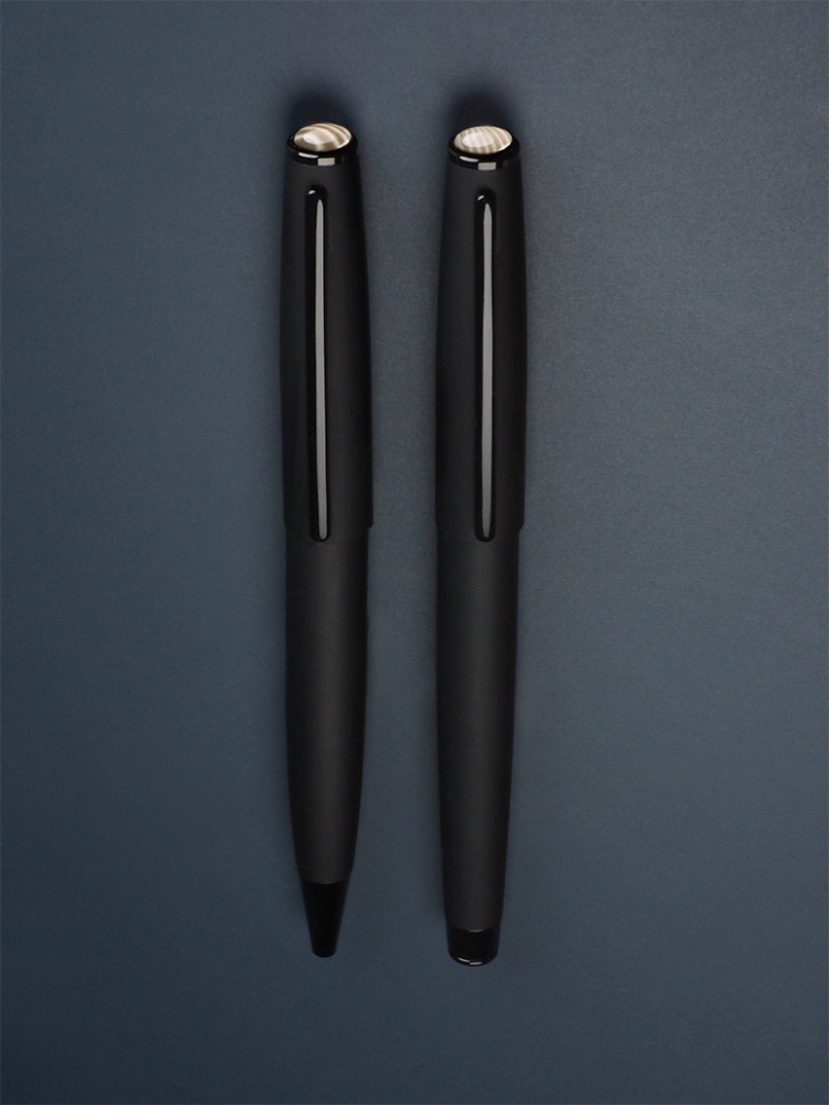 Logotrade promotional giveaway picture of: Striped Flint Pen set 1284036