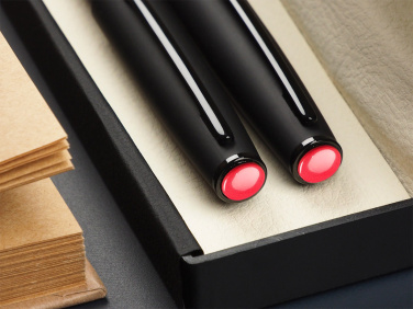 Logo trade advertising products image of: Coral stone Pen set 1285036