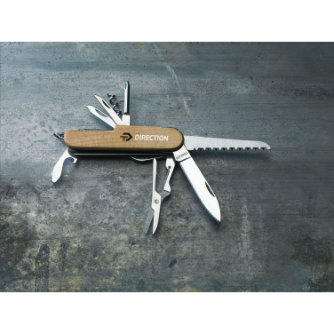 Logo trade promotional gift photo of: Beechwood Pocket knife