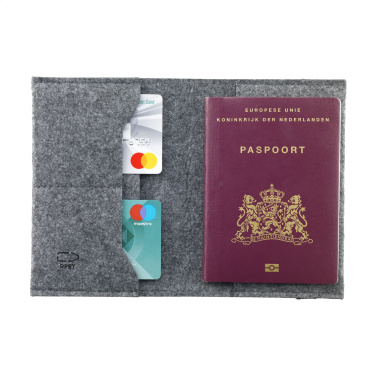 Logotrade promotional product picture of: Identify GRS RPET Felt passport holder