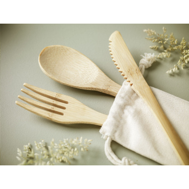 Logotrade promotional item picture of: Bambu Cutlery Set