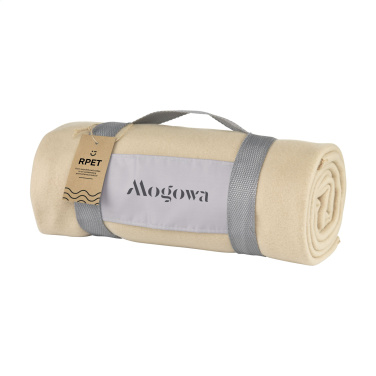 Logo trade promotional giveaways picture of: SuperSoft RPET (180 g/m²) fleece blanket