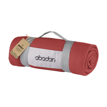 Logo trade corporate gifts picture of: SuperSoft RPET (180 g/m²) fleece blanket