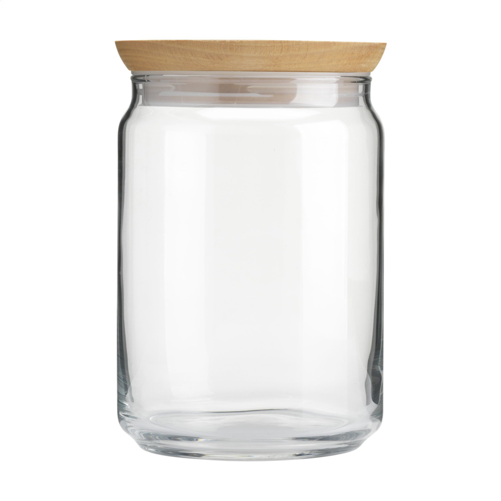 Logo trade promotional merchandise picture of: Wood Jar Storage