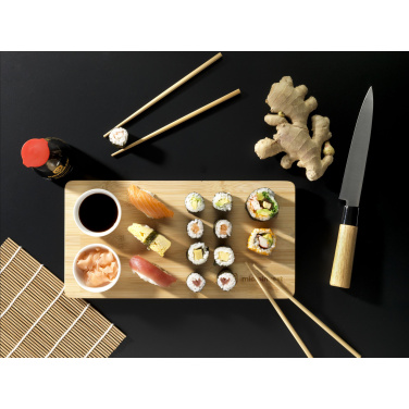 Logo trade advertising products picture of: Temaki Bamboo Sushi Tray gift set