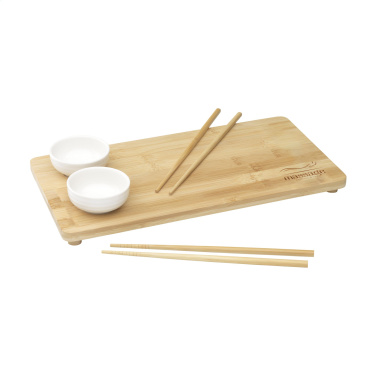 Logotrade promotional merchandise photo of: Temaki Bamboo Sushi Tray gift set