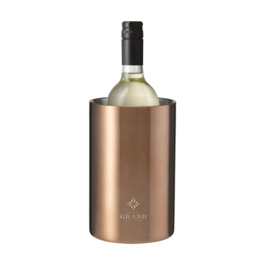 Logotrade corporate gift image of: CoolSteel RCS Recycled Steel wine cooler