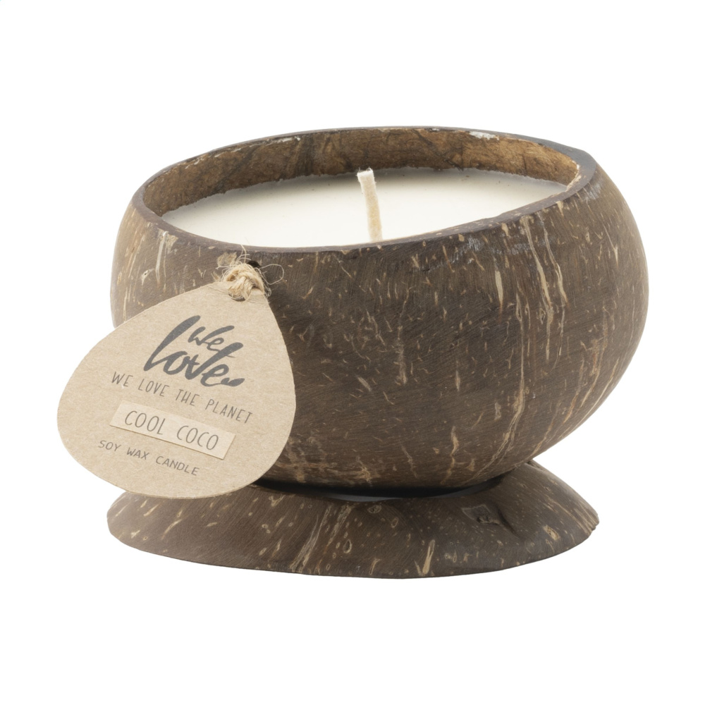 Logo trade promotional gifts picture of: We Love The Planet Coconut Candle