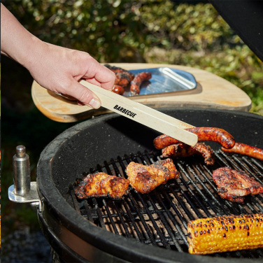 Logotrade promotional giveaway picture of: Pinza wooden BBQ tongs