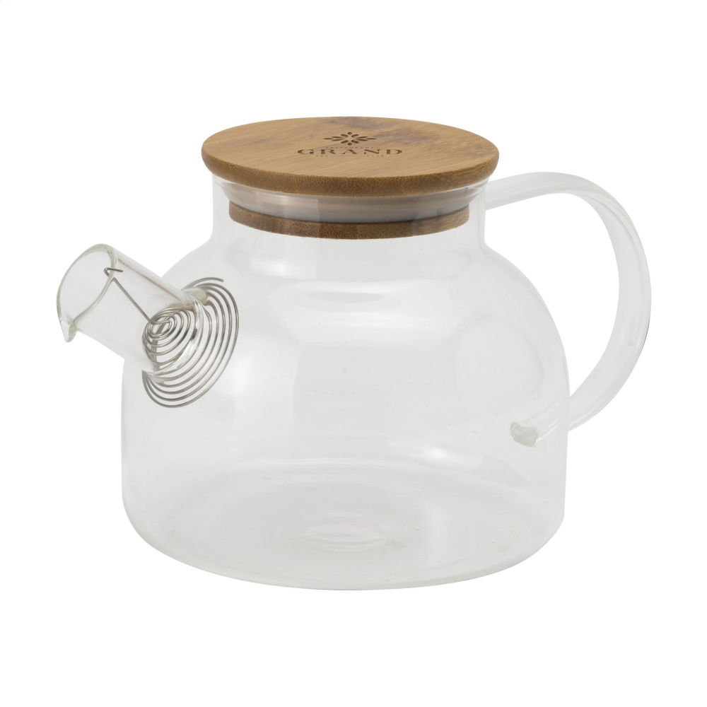 Logo trade promotional items image of: Teatime Glass Teapot