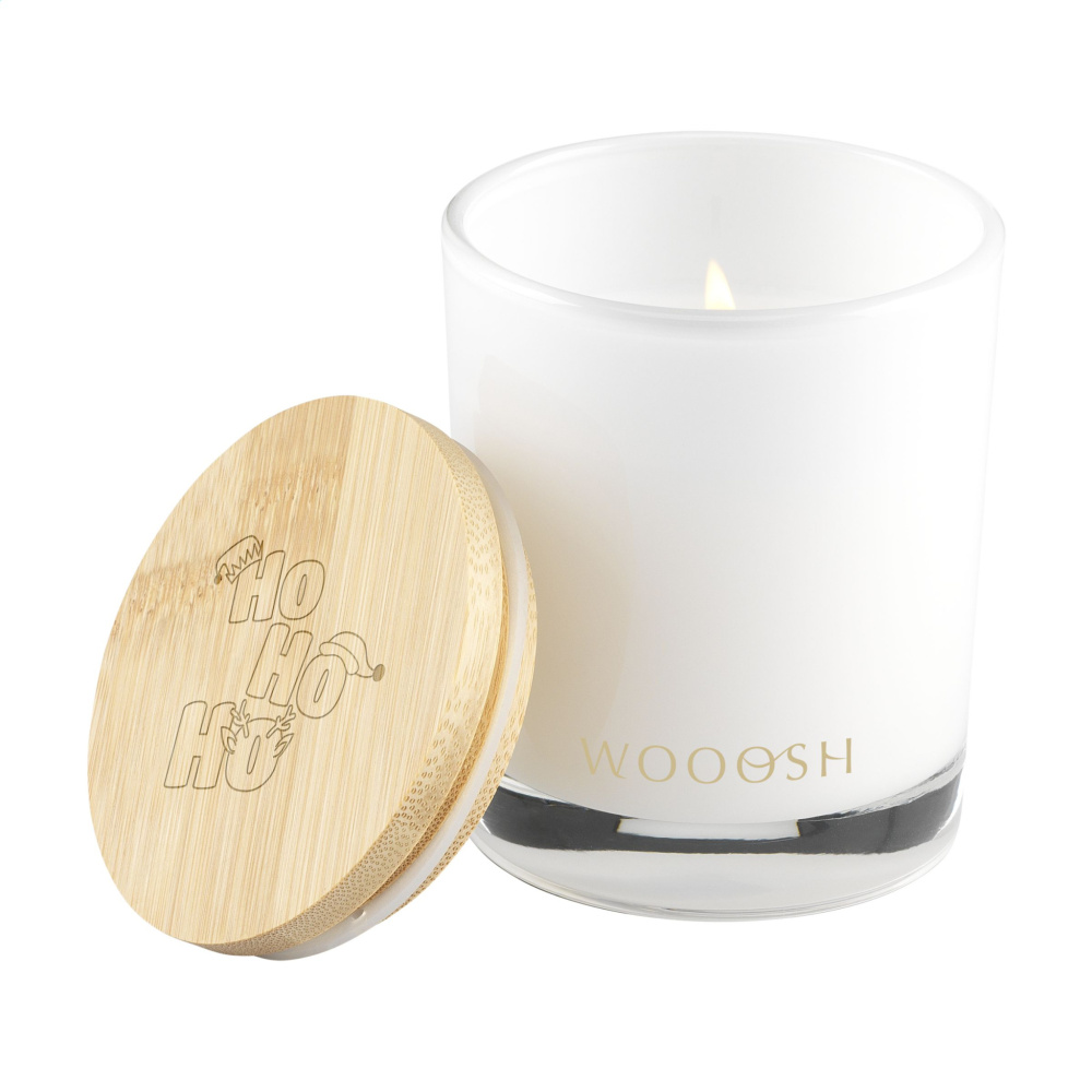 Logo trade promotional merchandise photo of: Wooosh Scented Candle Sweet Vanilla X-Mas