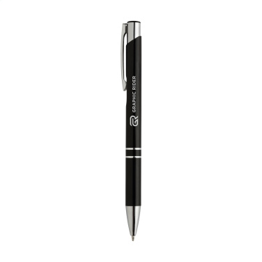 Logo trade promotional item photo of: Ebony Shiny pen