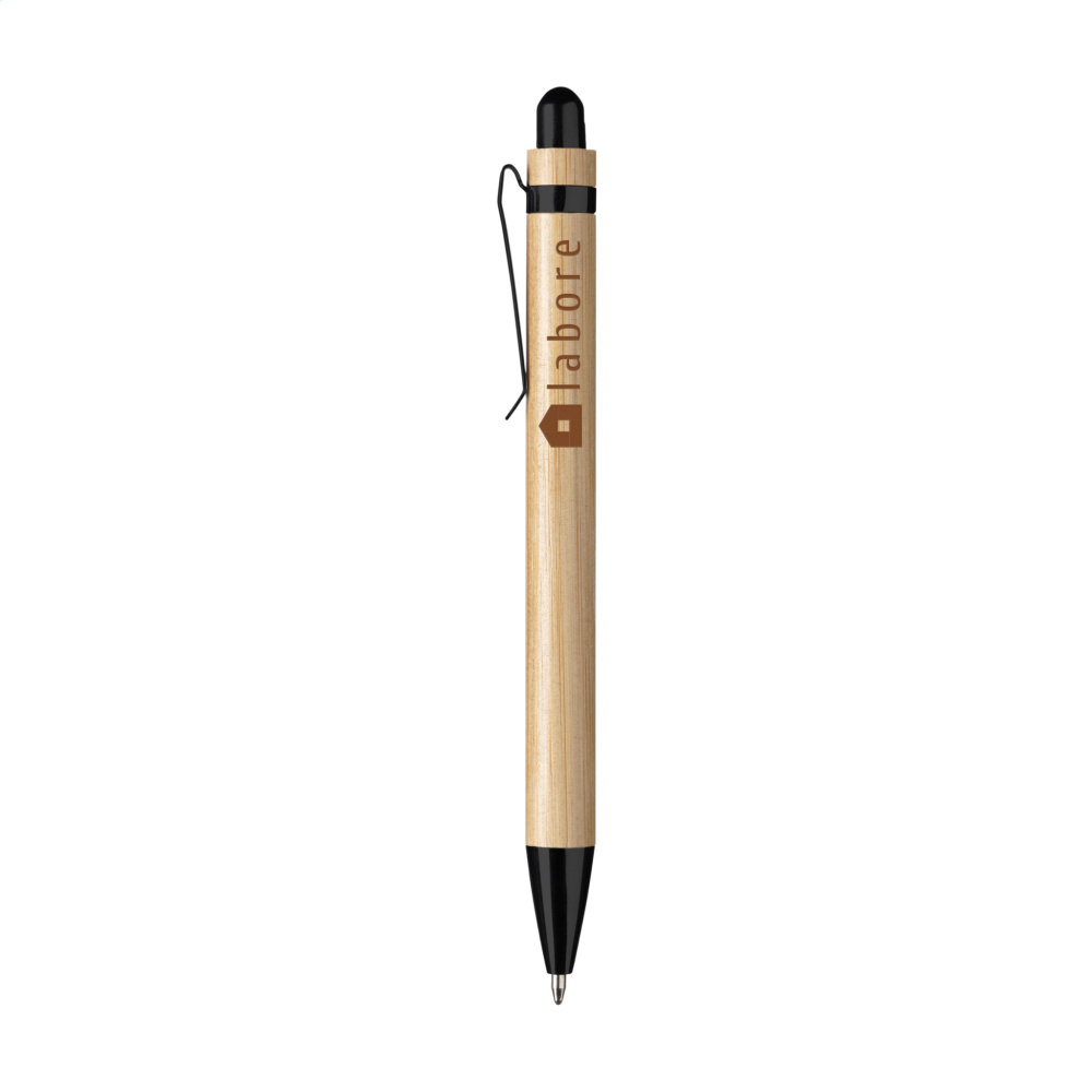 Logo trade business gifts image of: Boston Bamboo pen