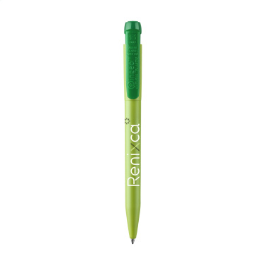Logotrade promotional giveaway image of: Stilolinea Ingeo Pen Green Office