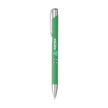 Logo trade promotional gift photo of: Ebony Soft Touch Accent pen