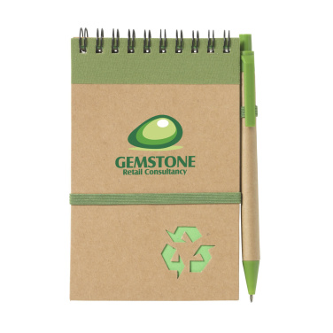 Logo trade promotional products picture of: RecycleNote-M Paper notebook