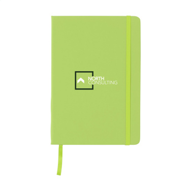 Logotrade promotional item picture of: BudgetNote A5 Blanc Paper notebook
