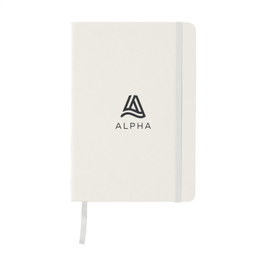 Logo trade promotional products image of: BudgetNote A5 Blanc Paper notebook