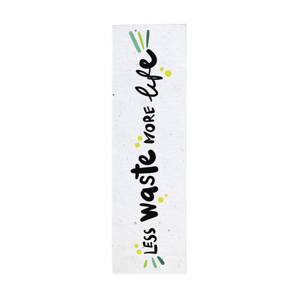 Logo trade advertising products picture of: Seed Paper Bookmark
