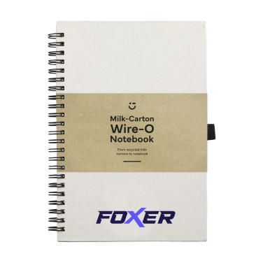 Logotrade business gifts photo of: Milk-Carton Wire-O Paper Notebook A5