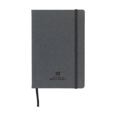 Logo trade corporate gift photo of: Montana Recycled Leather Paper Notebook A5