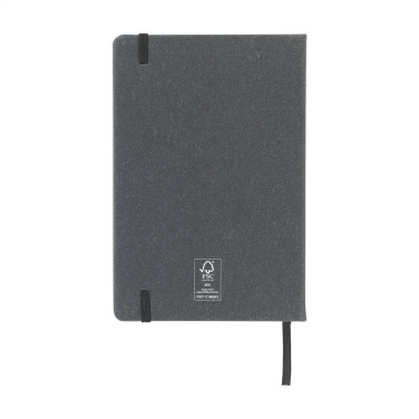 Logotrade promotional products photo of: Montana Recycled Leather Paper Notebook A5