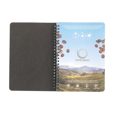 Logotrade promotional item image of: Coffee Paper Notebook Wire-O A5