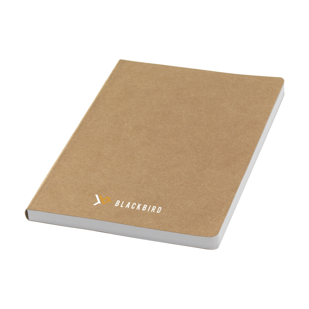 Logo trade corporate gift photo of: Paper Notebook GRS Washable Kraft Cover A5