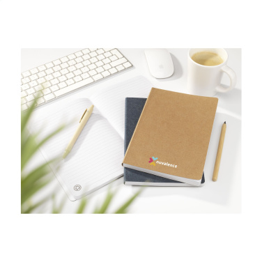 Logo trade promotional merchandise image of: Paper Notebook GRS Washable Kraft Cover A5