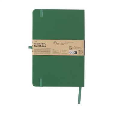 Logo trade advertising products picture of: Recycled GRS PU Paper Notebook A5