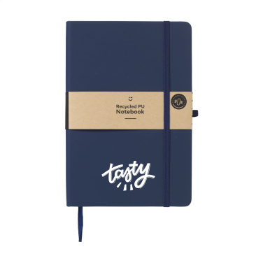 Logotrade promotional merchandise picture of: Recycled GRS PU Paper Notebook A5